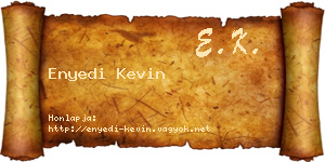 Enyedi Kevin névjegykártya